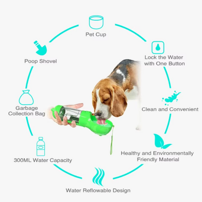 3-in-1 Portable Pet Water Bottle